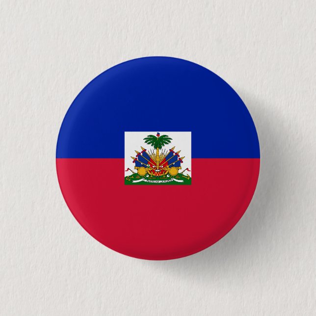 Badge Rond 2,50 Cm Drapeau Haïti (Haïti) (Devant)