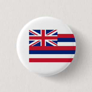 Badge Rond 2,50 Cm Drapeau hawaïen, Drapeau d'Hawaï