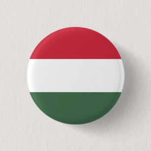 Badge Rond 2,50 Cm Drapeau hongrois, Drapeau hongrois
