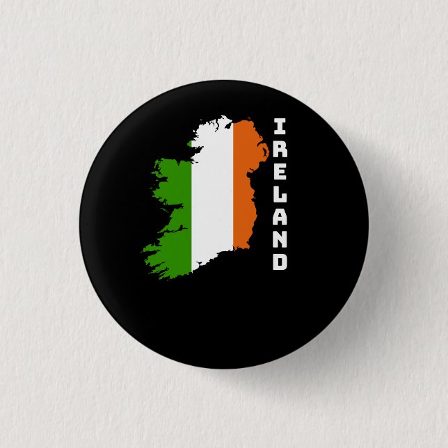 Badge Rond 2,50 Cm Drapeau irlandais (Devant)