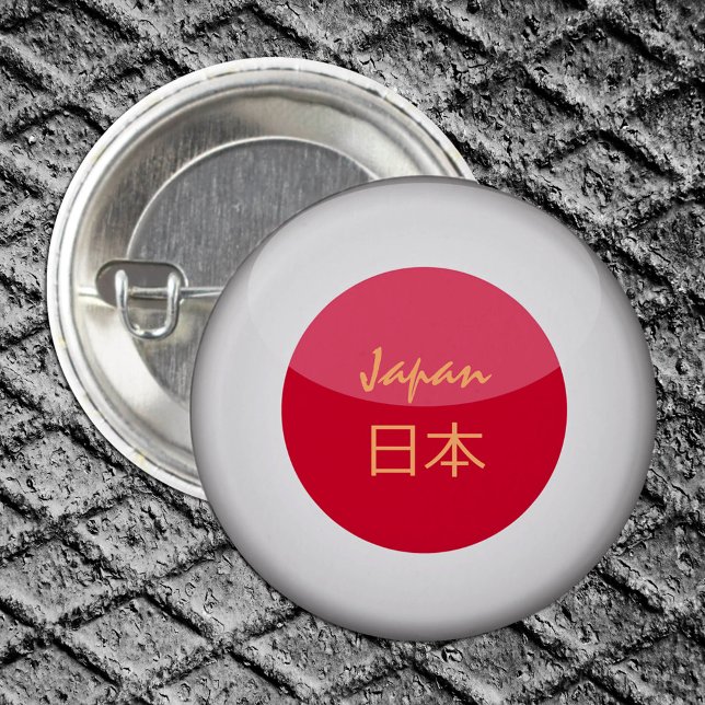 Badge Rond 2,50 Cm Drapeau japonais & Voyage de mode au Japon, sport  (Créateur téléchargé)