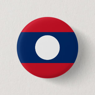 Badge Rond 2,50 Cm Drapeau lao, Drapeau du Laos