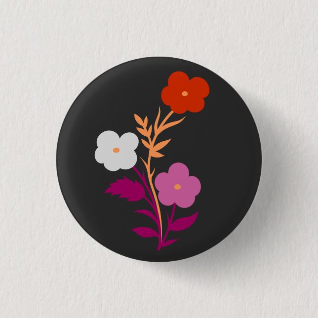 Badge Rond 2,50 Cm Drapeau lesbien subtil (Devant)