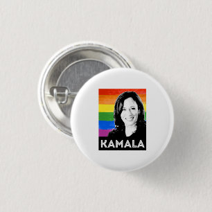 Badge Rond 2,50 Cm Drapeau LGBT - KAMALA HARRIS 2020