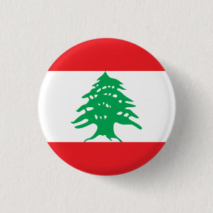 Badge Rond 2,50 Cm Drapeau libanais