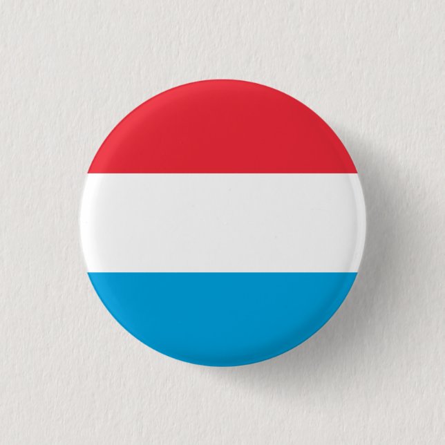 Badge Rond 2,50 Cm Drapeau Luxembourg (Devant)