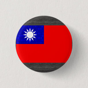 Badge Rond 2,50 Cm Drapeau moderne de Taiwanais de motif