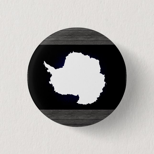Badge Rond 2,50 Cm Drapeau monochrome de l'Antarctique (Devant)