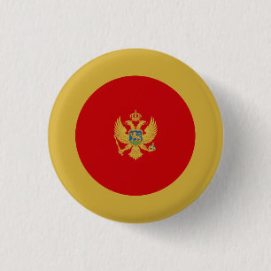 Badge Rond 2,50 Cm Drapeau monténégrin, Drapeau du Monténégro