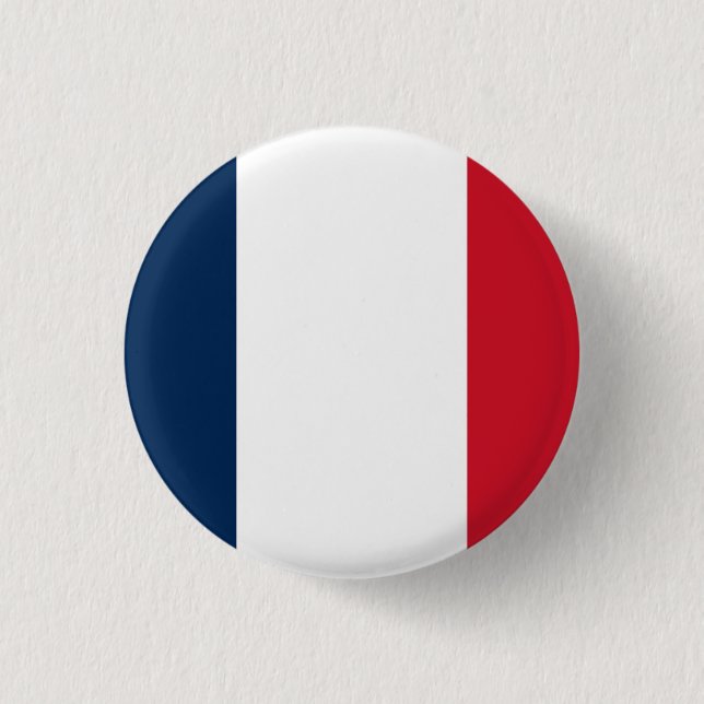 Badge Rond 2,50 Cm Drapeau national (Devant)
