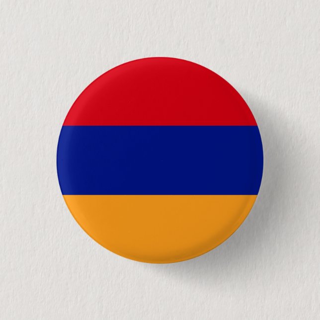Badge Rond 2,50 Cm Drapeau national d'Arménie (Devant)