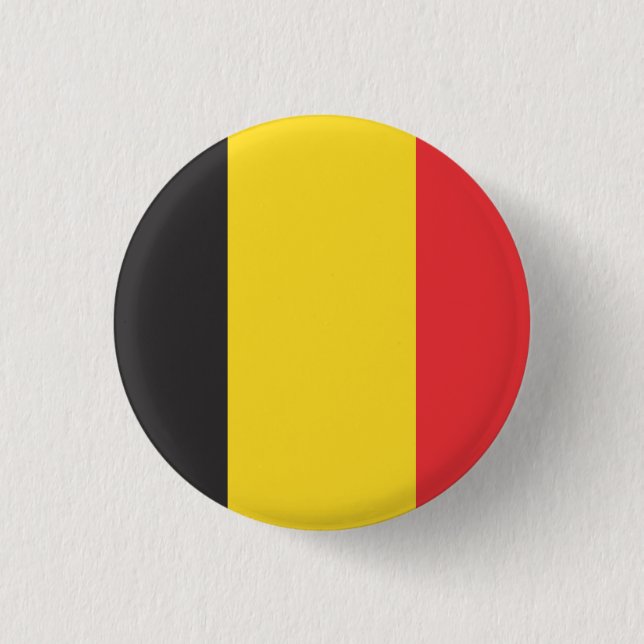 Badge Rond 2,50 Cm Drapeau national de Belgique (Devant)
