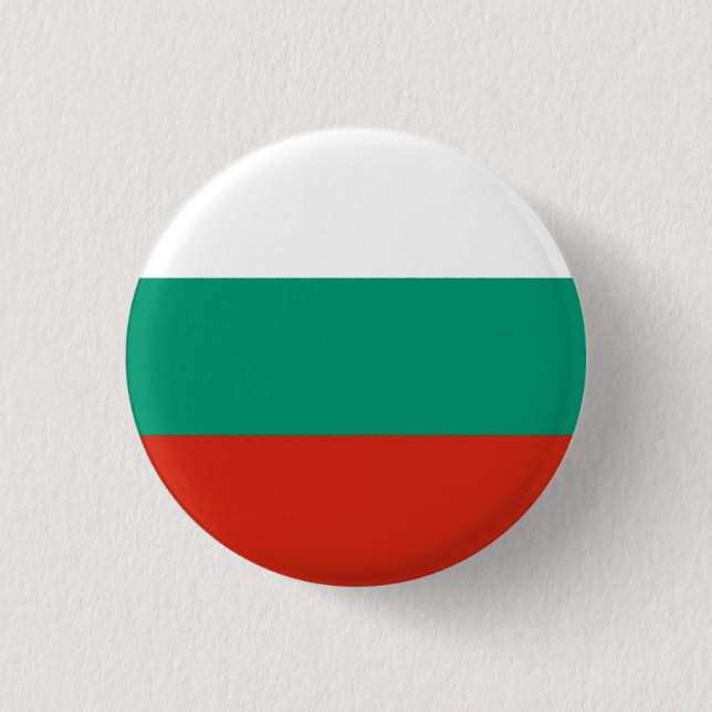Badge Rond 2,50 Cm Drapeau national de Bulgarie (Devant)