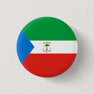 Badge Rond 2,50 Cm Drapeau national de Guinée équatoriale