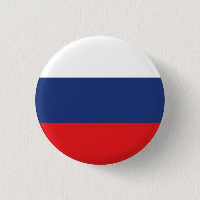 Badge Rond 2,50 Cm Drapeau national de Russie (Devant)