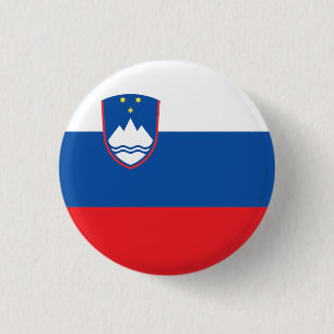 Badge Rond 2,50 Cm Drapeau national de Slovénie