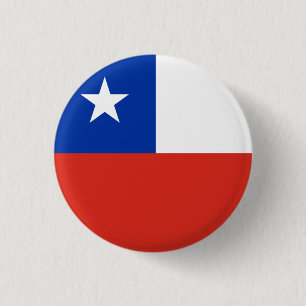 Badge Rond 2,50 Cm Drapeau national du Chili