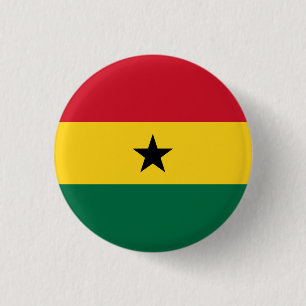 Badge Rond 2,50 Cm Drapeau national du Ghana