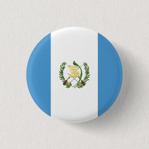 Badge Rond 2,50 Cm Drapeau national du Guatemala