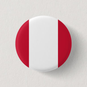 Badge Rond 2,50 Cm Drapeau national du Pérou