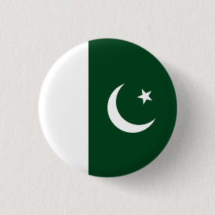 Badge Rond 2,50 Cm Drapeau pakistanais, Drapeau du Pakistan