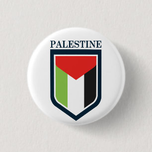 Badge Rond 2,50 Cm Drapeau palestinien