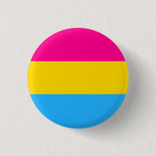Badge Rond 2,50 Cm "DRAPEAU PANSEXUAL de FIERTÉ" 1,25 pouces