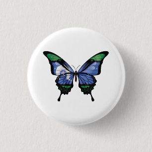 Badge Rond 2,50 Cm Drapeau papillon du détroit de Torres