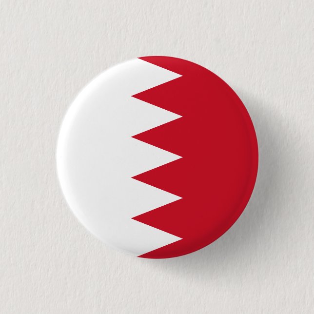 Badge Rond 2,50 Cm Drapeau patriotique du bouton Pinback de Bahreïn (Devant)