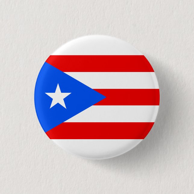 Badge Rond 2,50 Cm Drapeau Porto Rico (Devant)