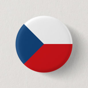 Badge Rond 2,50 Cm Drapeau République tchèque