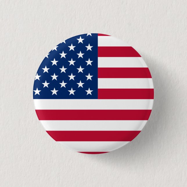 Badge Rond 2,50 Cm Drapeau rond américain (Devant)