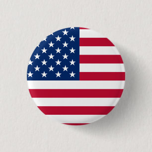 Badge Rond 2,50 Cm Drapeau rond américain