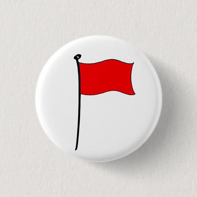 Badge Rond 2,50 Cm Drapeau rouge : boutons (Devant)