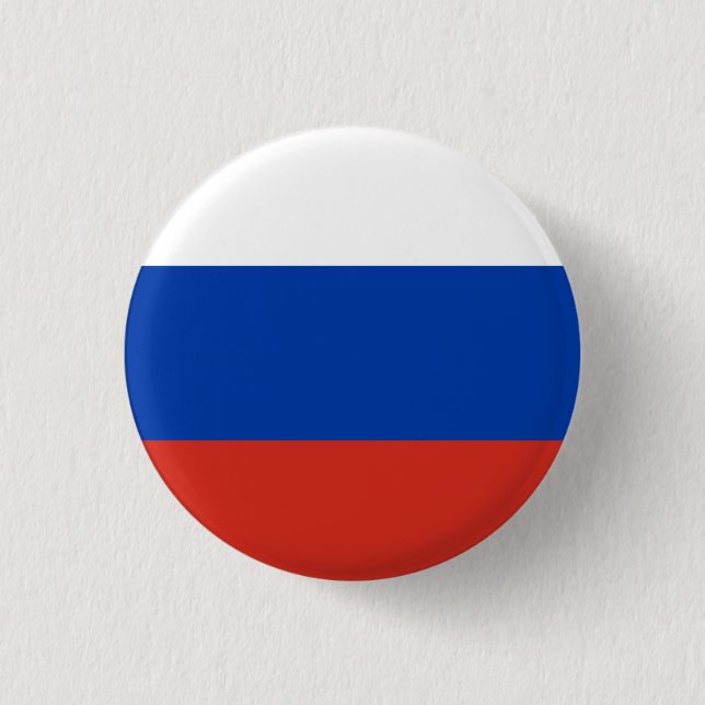 Badge Rond 2,50 Cm Drapeau russe (Devant)