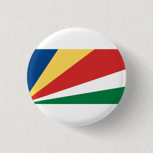 Badge Rond 2,50 Cm Drapeau seychellois, Drapeau seychellois