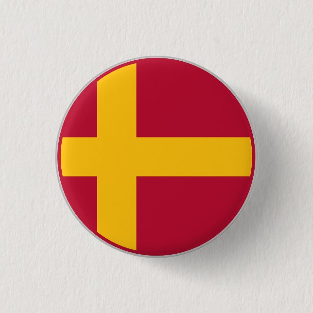 Badge Rond 2,50 Cm Drapeau suédois de Finlande (Devant)