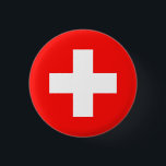 Badge Rond 2,50 Cm Drapeau Suisse<br><div class="desc">Drapeau de la Suisse: "Unus pro omnibus,  omnes pro uno" → Un pour tous,  tous pour un!</div>