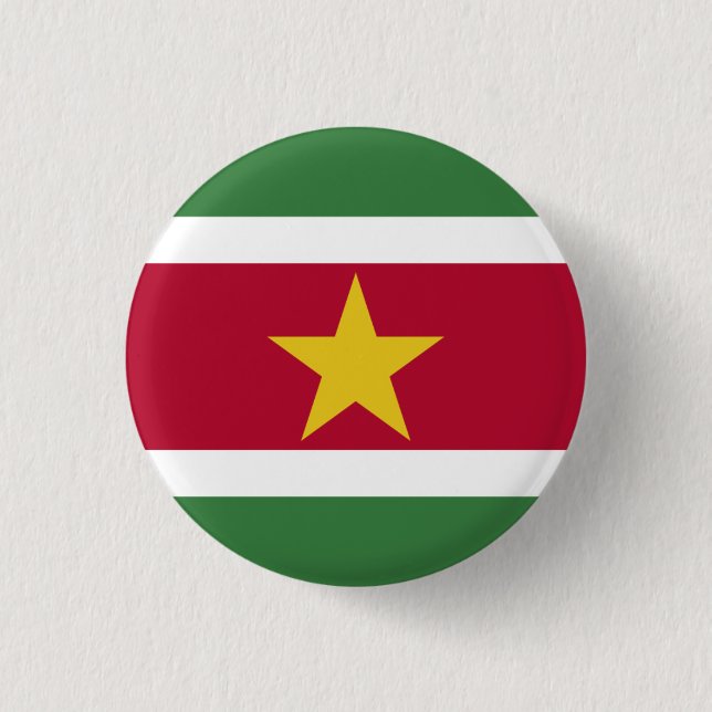 Badge Rond 2,50 Cm Drapeau surinamais, Drapeau surinamais (Devant)