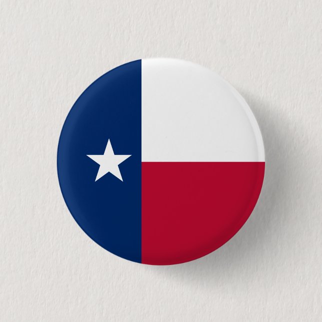 Badge Rond 2,50 Cm Drapeau texan, Drapeau du Texas (Devant)