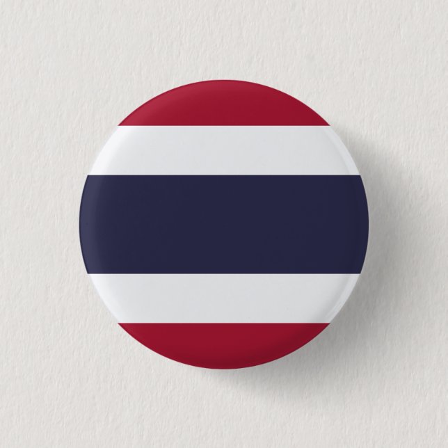 Badge Rond 2,50 Cm Drapeau Thaïlande (Devant)