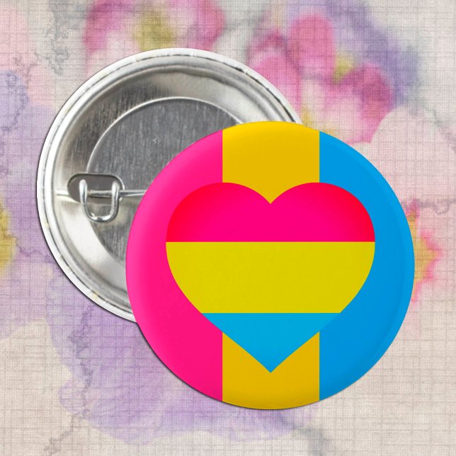 Badge Rond 2,50 Cm Drapeau transexuel, communauté de coeur et de fier (Créateur téléchargé)