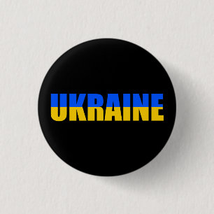 Badge Rond 2,50 Cm Drapeau ukrainien