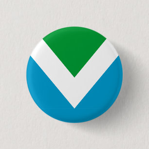 Badge Rond 2,50 Cm Drapeau vegan international