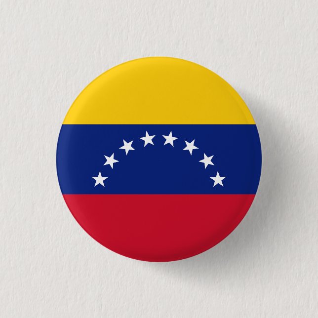 Badge Rond 2,50 Cm Drapeau Venezuela (Devant)