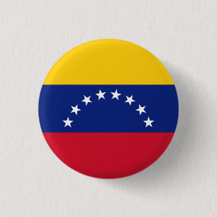 Badge Rond 2,50 Cm Drapeau Venezuela