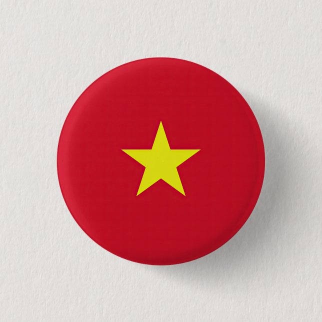 Badge Rond 2,50 Cm Drapeau Vietnam (Devant)