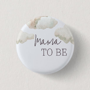 Badge Rond 2,50 Cm Dreamy Heaven envoyé Blue Boy Baby shower