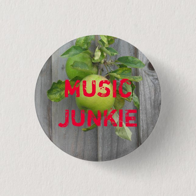 Badge Rond 2,50 Cm Drogué de musique (Devant)