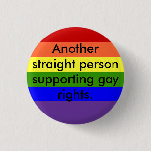 Badge Rond 2,50 Cm Droits des homosexuels de soutien